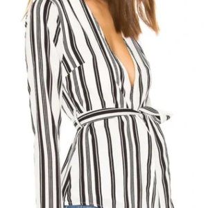 Superdown striped blazer US L from Revolve
